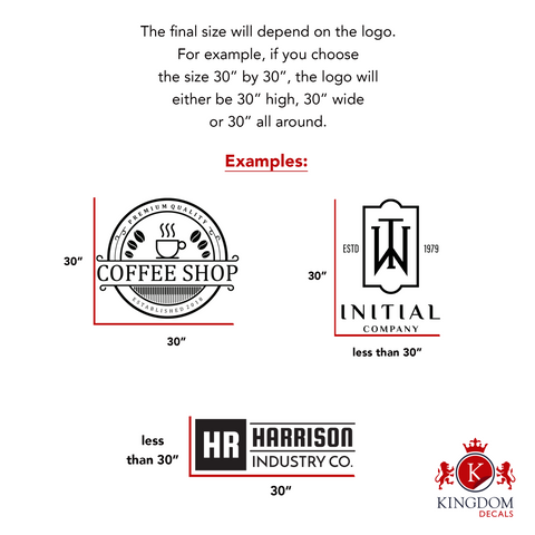 Custom Business Logo Decal | Personalized Storefront Vinyl Sticker