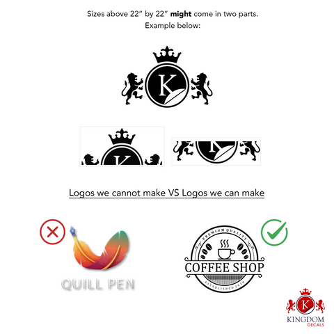 Custom Business Logo Decal | Personalized Storefront Vinyl Sticker