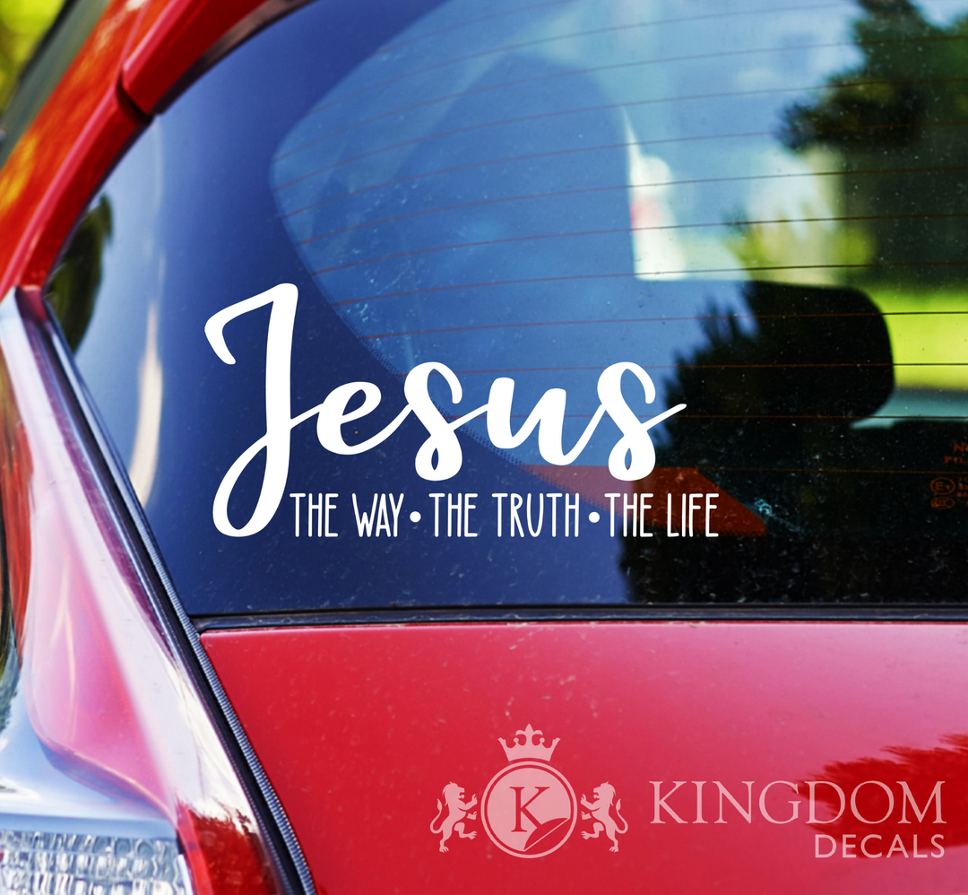 Jesus Decal | Christian Car Sticker – KingdomDecals